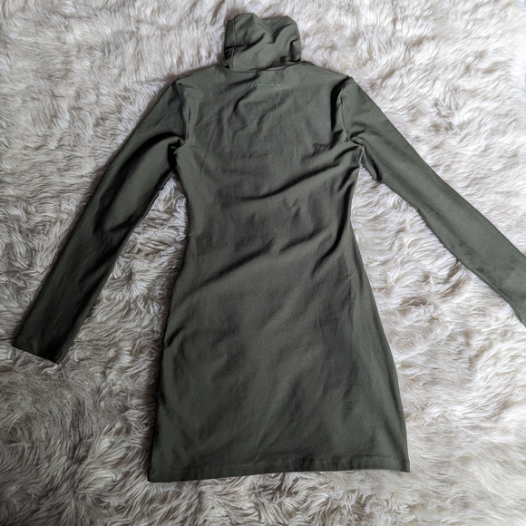 EUC Alphalete Allure Bodycon Dress in Olive Green - Picture 10 of 14